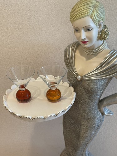 Cocktail glasses orange ball - glasses,