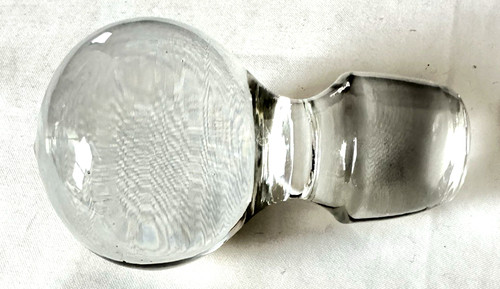 Vintage clear round dimpled - vintage,