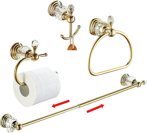 Elegant gold bathroom hardware - elegant,