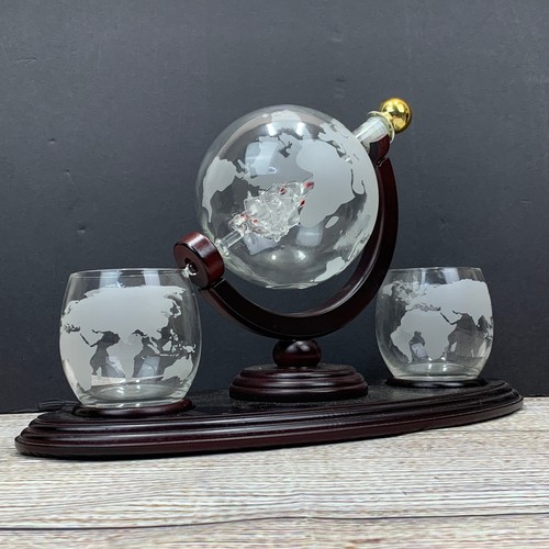 Globe decanter set - decanter, inside